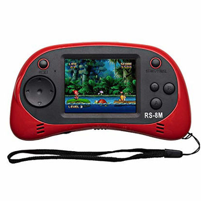 Picture of EASEGMER Kids Handheld Game Portable Video Game Player with 200 Games 16 Bit 2.5 Inch Screen Mini Retro Electronic Game Machine ,Best Gift for Child (Red)