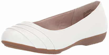 Picture of CLIFFS BY WHITE MOUNTAIN Clara Women's Ballet Flat, White/Burnished/Smooth, 7 W