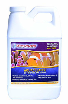 Picture of DrTim's Aquatics AquaCleanse Tap Water Detoxifier - for Reef, Nano and Seahorse Aquarium - Eliminates Toxic Chemicals, Odors - Reduces Ammonia, Chlorine, Chloramines, Build Up - 64 Oz.