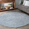 Picture of nuLOOM Wynn Braided Indoor/Outdoor Accent Rug, 2' x 3', Light Blue