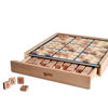 Picture of BOHS Wooden Sudoku Board Game with Drawer - with Book of 100 Sudoku Puzzles - Math Brain Teaser Desktop Toys