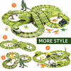 Picture of Dinosaur Toys, 260 Pcs Dinosaur Car Race Track Toy with 3 Cars Playset, Includes 250 Flexible Train Track, 7 Dinosaur and 2 Dinosaur Head Best Gift for Boys Girls Ages 3 4 5 6 7Years Old and Up