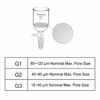 Picture of StonyLab Borosilicate Glass Buchner Filtering Funnel with Fine Frit(G3), 46mm Inner-Diameter, 60mm Depth, with 24/40 Standard Taper Inner Joint and Vacuum Serrated Tubulation (60ml)