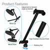 Picture of SparkPod Adjustable Shower Arm Extension Brass with High Polished Black Matte Finish 11+ Inches