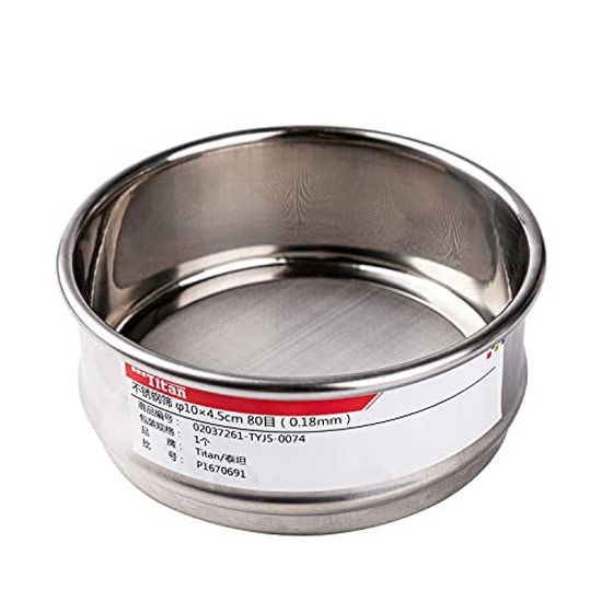 Picture of Adamas-Beta 10×4.5cm 80 Mesh 304 Stainless Lab Sieves Economy Test Sieve 304 Stainless Steel Wire Cloth0.18mm