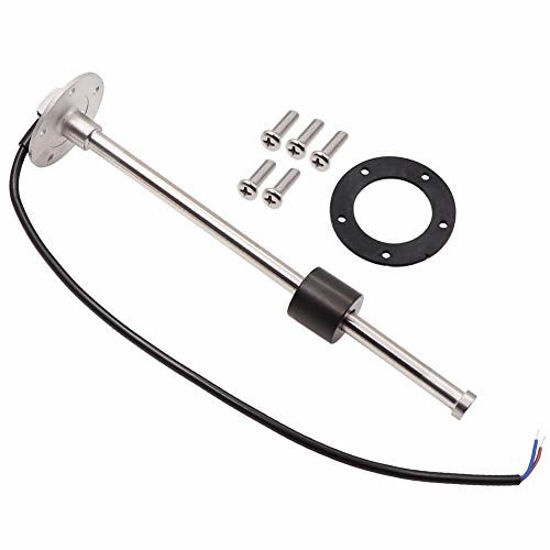 Picture of ITYAGUY Fuel Gas Sender Stainless Steel Fuel Sending Unit Marine Boat Water Level Gauge Sensor 5 Hole fit Fuel &Water Gauge 0~190ohm 350mm