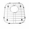 Picture of MONSINTA Kitchen Sink Grid and Stainless Steel Sink Protectors, Sink Bottom Grid, Sink Mats and Sink Racks for Bottom of Kitchen Sink, 11 5/8'' X 13 9/16'' with Rear Drain for Double Sink Bowl