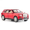 Picture of BDTCTK 1/24 Scale Rolls-Royce Cullinan SUV Model Car Toy, Zinc Alloy Pull Back Toy car with Sound and Light for Kids Boy Girl Gift(Red)