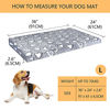 Picture of VANKEAN Dog Crate Mat Reversible(Warm and Cool), Stylish Pet Bed Mattress for Dogs, Water Proof Linings, Removable Machine Washable Cover, Firm Support Pet Pad for Small to XX-Large Dogs, Grey