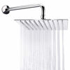 Picture of Rain Shower Head With Extension Arm, NearMoon Square Shower Heads, Large Stainless Steel Rainfall Showerhead-Waterfall Full Body Coverage (8 Inch Shower Head With 15 Inch Shower Arm, Chrome)