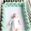 Picture of Soft Knot Pillow Decorative Baby Bedding Sheets Braided Protective Linear Pillow Cushion (Mint, 78.7INCH)