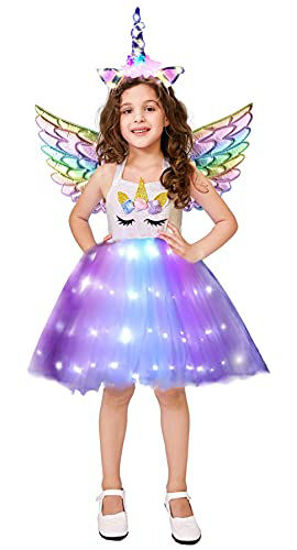 Girls Halloween Costumes, Unicorn Princess Dress