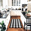 Picture of Buffalo Plaid Rug 3' x 5' Buffalo Check Rug Cotton Black and White Washable Checkered Outdoor Rug Carpet for Farmhouse Living Room/Dining Room/Bedroom