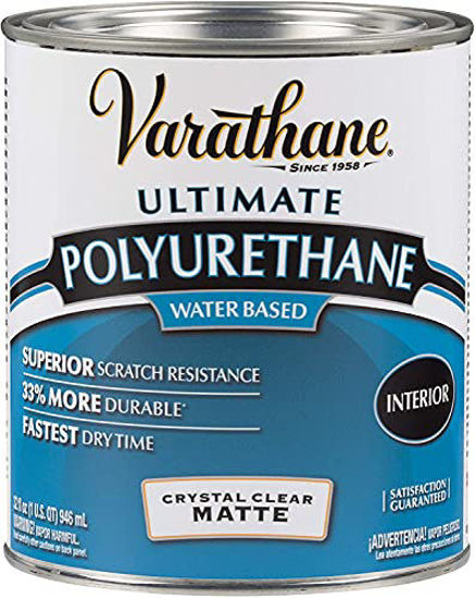 Picture of Varathane 262074-2PK Water-Based Ultimate Polyurethane, Quart (2 Pack), Matte Clear