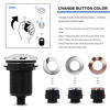 Picture of Garbage Disposal Air Switch Kit, Sink Top Waste Disposer Switch with Three in One Air Button (STAINLESS STEEL POLISHED & BRUSHED & ANTIQUE BRASS BUTTON) by CLEESINK