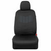 Picture of Motor Trend Super Sport Gray Faux Leather Car Seat Covers, Front Seats - Modern Two-Tone Design, Easy to Install Seat Protectors, Universal Fit Interior Accessories for Car Truck Van and SUV