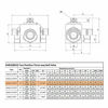 Picture of Taixin 3way High Pressure Ball Valve 3/8 inch NPT Female Hydraulic Ball Valve KHB3K L-Bore