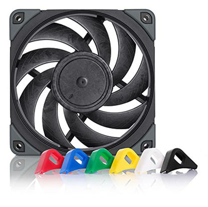 Picture of Noctua NF-A12x25 PWM chromax.Black.swap, Premium Quiet Fan, 4-Pin (120mm, Black)