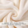 Picture of Soft Blanket Queen Size Fleece Warm Fuzzy Throw Blankets for The Bed Sofa Lightweight 350GSM HOZY Ivory 90" 90"