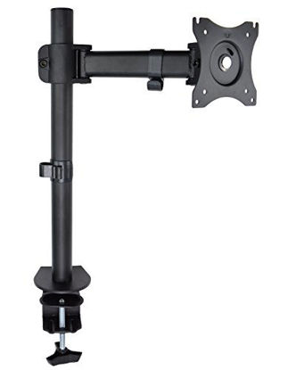 Picture of VIVO Single 13 to 32 inch Computer Monitor Desk Mount, Short Adjustable Arm, VESA Stand for 1 Screen, Max VESA 100x100, Black, STAND-V001E