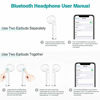 Picture of GLOUE Bluetooth Headphones Wireless Earbuds Mini Earphones in-Ear Stereo Sound Noise Cancelling 2 Built-in Mic Earphones Charging Case Compatible iPhone iPad Most Android