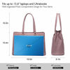 Picture of Laptop Tote Bag for Women 15.6 Inch Waterproof Leather Computer Bags Women Business Office Work Bag Briefcase Purple-1