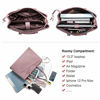 Picture of Laptop Tote Bag for Women 15.6 Inch Waterproof Leather Computer Bags Women Business Office Work Bag Briefcase Purple-1