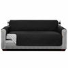 Picture of Sofa Shield Patented Slipcover, Reversible Tear Resistant Soft Quilted Microfiber, 70 Seat Width, Durable Furniture Stain Protector with Straps, Washable Couch Cover for Dogs, Kids, Black Gray