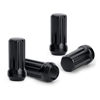 Picture of DYNOFIT 14mmx1.5 Wheel Lug Nuts, 32x Black M14x1.5 Lug Nut,Conical/Cone Bulge Seat, Closed End Long Extended XL Spline with 1 Socket Key Fits 8 Lug Aftermarket Wheels