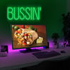 Picture of Lumoonosity Bussin Neon Sign - Meme Bussin Led Neon Lights for Gamers/Streamers/Influencers - Cool Trendy Green Led Signs with On/Off Switch for Wall, Bedroom, Game Room Decor - 16.9 x 6.5-inch