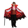 Picture of Child Boy Vampire costume red and bat (Medium (8-10yr))