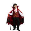 Picture of Child Boy Vampire costume red and bat (Medium (8-10yr))