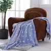 Picture of SOCHOW Glow in The Dark Throw Blanket 60 x 80 Inches, Stars Pattern Flannel Fleece Blanket, All Seasons Blue Blanket for Kids