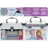 Picture of Disney Frozen - Townley Girl Train Case Cosmetic Makeup Set Includes Lip Gloss, Eye Shimmer, Brushes, Nail Polish Accessories & more! for Kid Girls, Ages 3+ perfect for Parties, Sleepovers & Makeovers