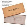 Picture of DMoksha Homes 100% Pure Linen Hemstitch 14 x 19 Inch, Set of 4, Placemats - Vintage Natural Placemats, European Flax Natural Fabric Machine Washable, Handmade with Mitered Corners, Great Gift Choice