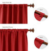 Picture of Deconovo Red Blackout Curtains, Back Tab and Rod Pocket Red Curtains for Christmas, 52x84 Inch, True Red, 2 Panels, Thermal Insulated Room Darkening Curtains for Living Room