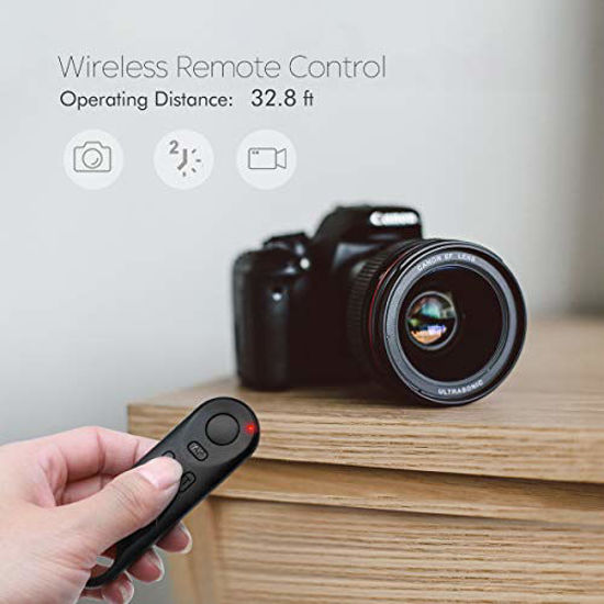 Picture of AODELAN Camera Remote Control for Canon EOS RP, EOS R, R5, R6, M50, M50 II, 6D Mark II, 77D, 850D, 800D, 200D, 250D, EOS Rebel SL2, Rebel T7i, T8i, 90D, EOS M6 Mark II, SX70 HS; Replces Canon BR-E1.