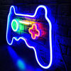 Picture of LED Game Neon Sign Gamepad Shape LED Sign Light Gamer Gift for Teen Boys Game Room Decor Bedroom Wall Gaming Wall Decoration Playstation Light Up Signs Accessories Video Game Battle Station Wall Signs