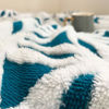 Picture of LOMAO Sherpa Fleece Blanket Fuzzy Soft Throw Blanket Dual Sided Blanket for Couch Sofa Bed (Teal, 51"x63")