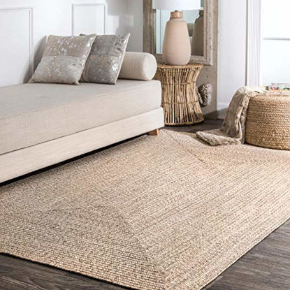 Picture of nuLOOM Wynn Braided Indoor/Outdoor Accent Rug, 2' x 3', Tan