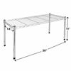 Picture of Simple Deluxe Heavy Duty 1-Shelf Shelving, Adjustable Storage Units, Steel Organizer Wire Rack, 30" W x 14" D x 15" H, Chrome