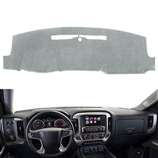 For Chevrolet Silverado 1500 2500 3500 Dash Cover Mat Dashmat 2014 - 2018  Black