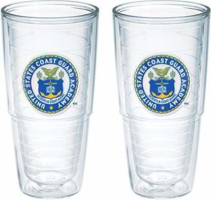 Picture of Tervis US Coast Guard Academy Emblem Tumbler, Set of 2, 24 oz, Clear -