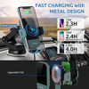 Picture of Wireless Car Charger, CHGeek 15W Qi Fast Charging Auto Clamping Car Charger Phone Mount Dashboard Air Vent Phone Holder for iPhone 13 12 Mini Pro Max 11 Xs, Samsung Galaxy S21 S10+ Note 20, etc