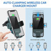 Picture of Wireless Car Charger, CHGeek 15W Qi Fast Charging Auto Clamping Car Charger Phone Mount Dashboard Air Vent Phone Holder for iPhone 13 12 Mini Pro Max 11 Xs, Samsung Galaxy S21 S10+ Note 20, etc