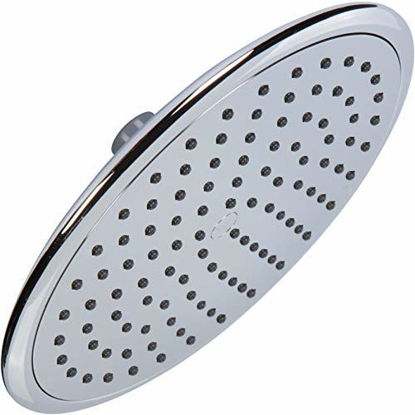 Picture of Waterfall Showerhead - 9 Inch Large Overhead Rain Shower Head - High Flow Best With Extension Arm, 2.5 GPM - Chrome