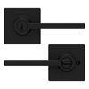 Picture of Kwikset Casey Keyed Entry Door Lever featuring SmartKey Security in Matte Black