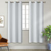 Picture of BGment Blackout Curtains for Bedroom - Grommet Thermal Insulated Room Darkening Curtains for Living Room, Set of 2 Panels (42 x 72 Inch, Greyish White)