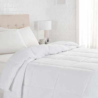 Picture of Amazon Basics Down Alternative Bedding Comforter Duvet Insert, Full / Queen, White, Light