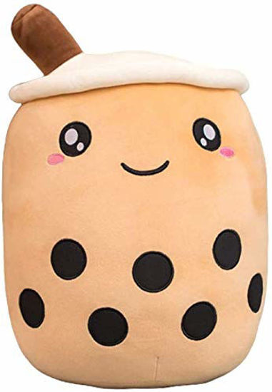 Picture of FJZFING Cute Plush Boba Milk Tea Stuffed Teacup Pillow Soft Bubble Tea Cup Plushie Toy Kawaii Cartoon Gift for Kids Home Decor Original 19.7 Inch